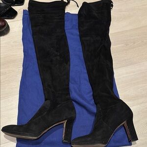 Stuart Weitzman Black Over-the-Knee Boots